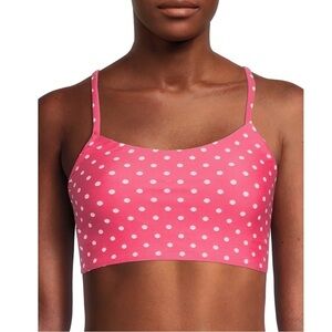NWT Time And Tru Women's Polka Dot Printed Lace Up Swimsuit 2X